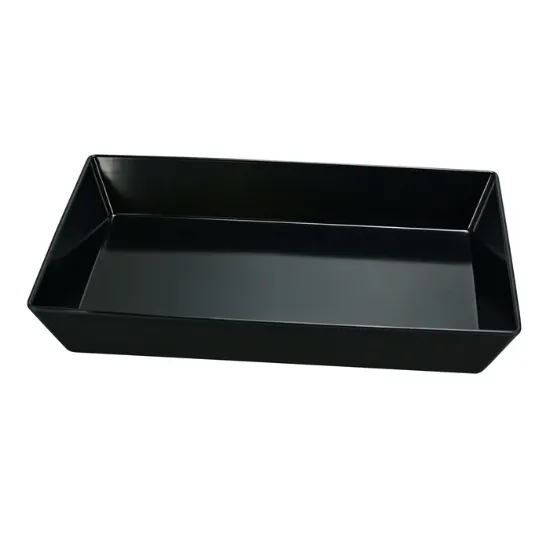 Picture of RM-614BK Rome 13 3/4″ X 10″ X 2 1/2″ Rectangular Tray Black