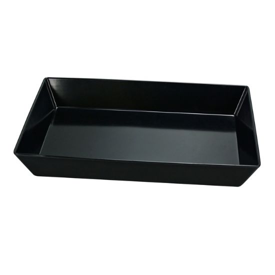 Picture of RM-618BK Rome 17 3/4″ X 11 3/4″ X 2 1/2″ Rectangular Tray Black