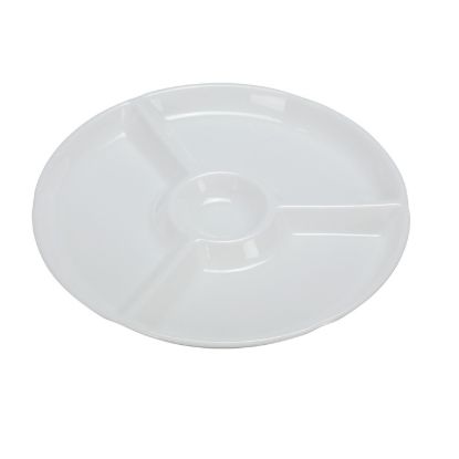 Picture of RM-821 Rome 12 1/4″ 4-Compartment Plate, Round, 1″ Deep