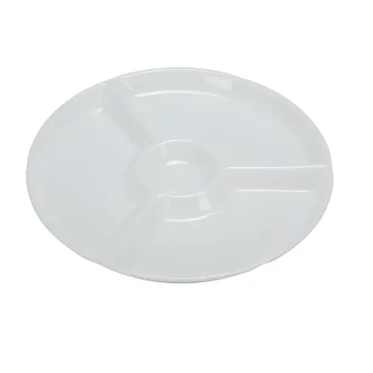 Picture of RM-821 Rome 12 1/4″ 4-Compartment Plate, Round, 1″ Deep