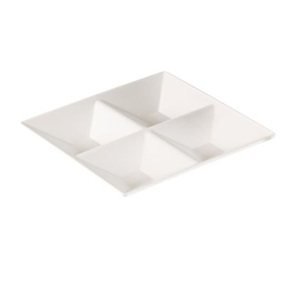 Picture of RM-822 Rome 11 1/2″ 4-Compartment Plate, Square, 1 1/2″ Deep