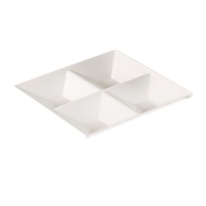 Picture of RM-822 Rome 11 1/2″ 4-Compartment Plate, Square, 1 1/2″ Deep