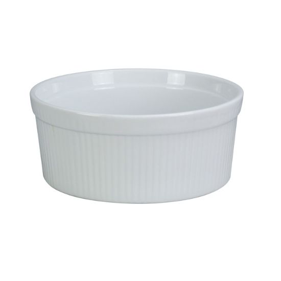 Picture of SF-164 Accessories 8″ X 2 3/4″H Souffle Bowl Fluted 64 oz