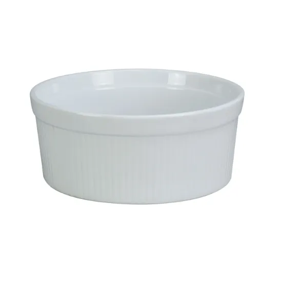 Picture of SF-164 Accessories 8″ X 2 3/4″H Souffle Bowl Fluted 64 oz