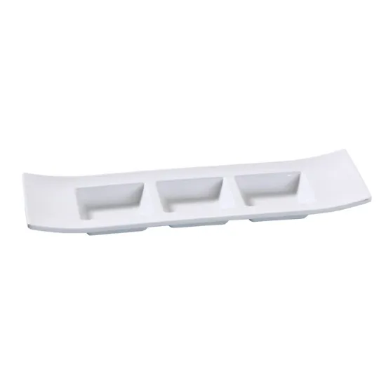 Picture of VE-012 Venice 11 1/2″ X 3 1/2″ Triple Divided Dish 1.5 oz Each