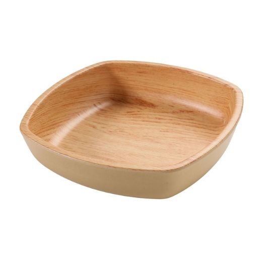 Picture of WD-2308 Wooden Tray 7 3/4″ X 2 1/4″ Square Bowl 25 oz