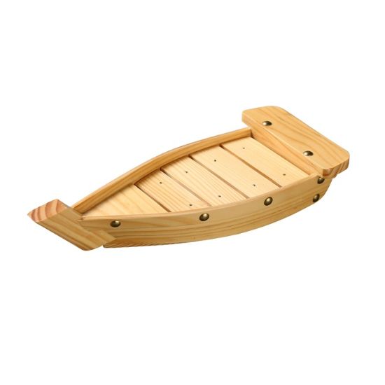 Picture of WS-113 Bamboo & Wood 13 1/4″ X 5 3/4″ X 2 1/4″ Wooden Sushi Boat