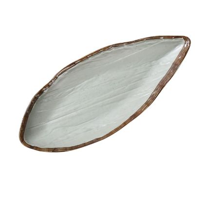 Picture of YO-2112 Yoto 12″ X 5 1/8″ X 1 1/2″ Oval Display Plate With Foot