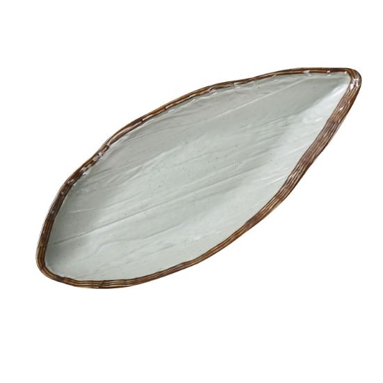 Picture of YO-2112 Yoto 12″ X 5 1/8″ X 1 1/2″ Oval Display Plate With Foot