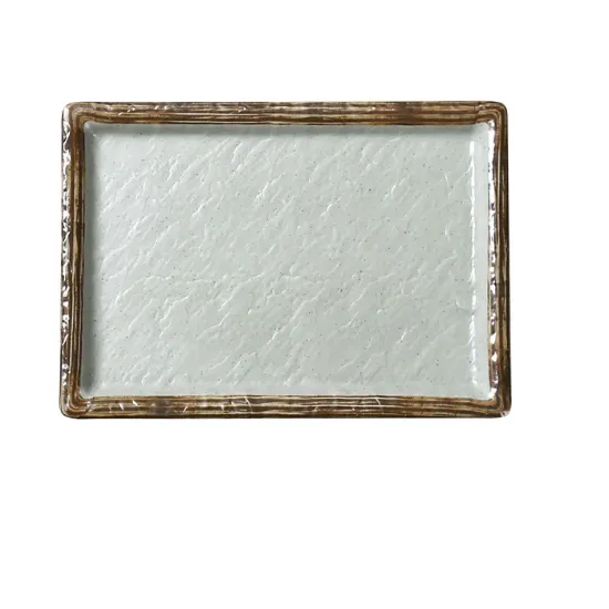 Picture of YO-3009 Yoto 9 1/2″ X 6 3/4″ X 3/4″ Deep Rectangular Sushi Plate