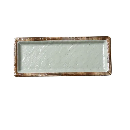Picture of YO-3010 Yoto 9 1/2″ X 3 3/4″ X 3/4″ Deep Rectangular Sushi Plate
