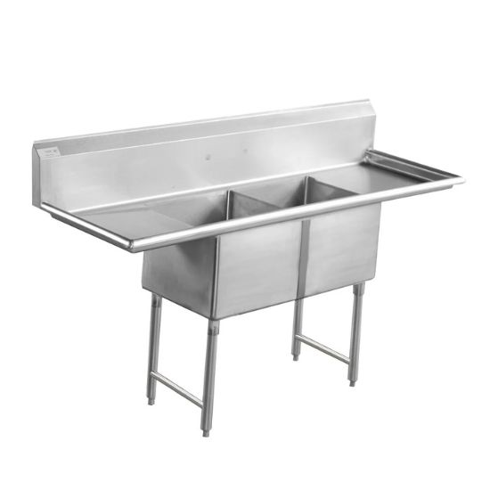 Picture of Serv-Ware, D2CWP1620, Sink, (2) Two Compartment