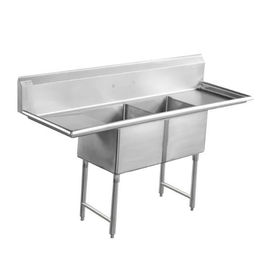 Picture of Serv-Ware, D2CWP1620, Sink, (2) Two Compartment