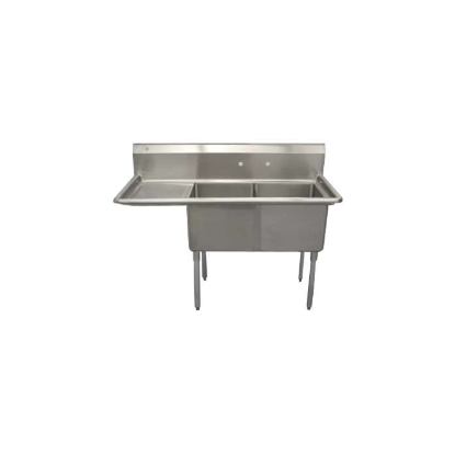 Picture of Serv-Ware, D2CWP1818L-18, Sink, (2) Two Compartment
