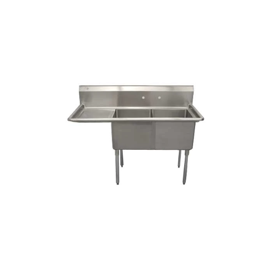 Picture of Serv-Ware, D2CWP1818L-18, Sink, (2) Two Compartment