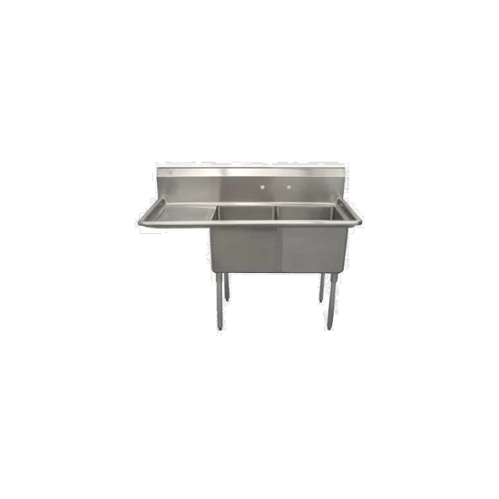 Picture of Serv-Ware, D2CWP1818L-18, Sink, (2) Two Compartment