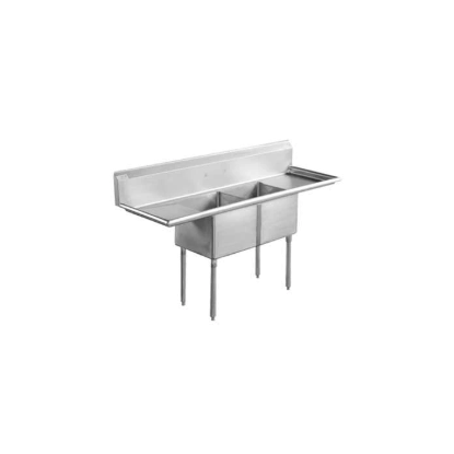 Picture of Serv-Ware, D2CWP18182-18, Sink, (2) Two Compartment