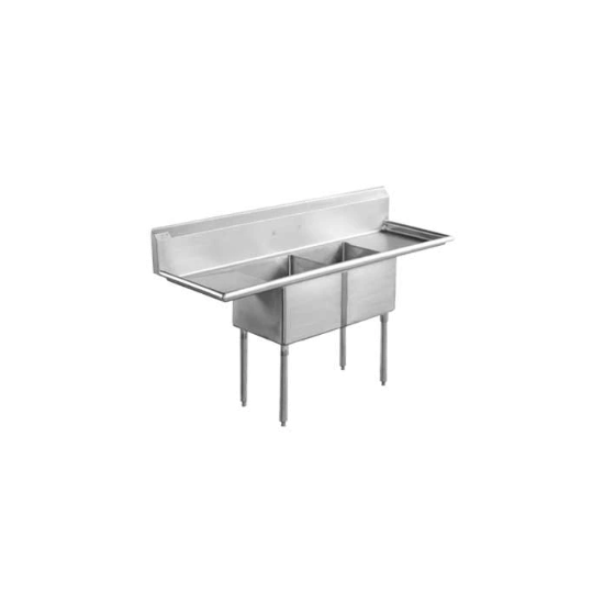 Picture of Serv-Ware, D2CWP18182-18, Sink, (2) Two Compartment
