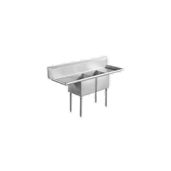 Picture of Serv-Ware, D2CWP18182-18, Sink, (2) Two Compartment