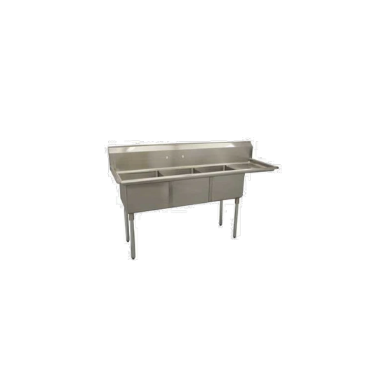 Picture of Serv-Ware, D3CWP1620R-18, Sink, (3) Three Compartment