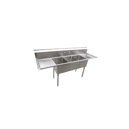 Picture of Serv-Ware, D3CWP16202-18, Sink, (3) Three Compartment (D3CWP16202-18-V)