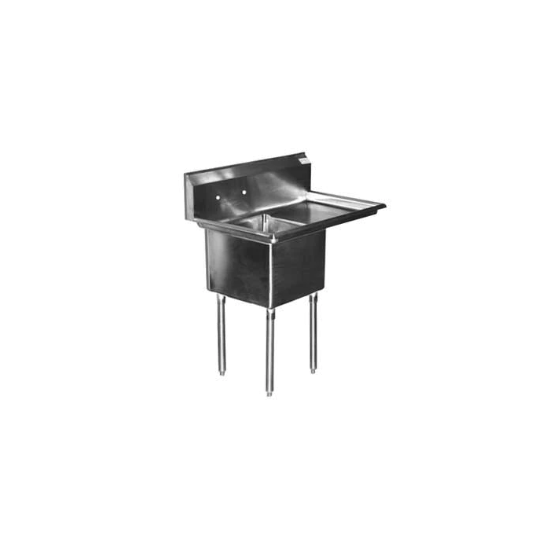 Picture of Serv-Ware, E1CWP1818R-18, Sink, (1) One Compartment (E1CWP1818R-18-V)