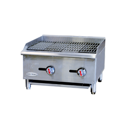 Picture of Serv-Ware SCBS-24-LP Gas Griddle/Charbroiler Floor Model | Usa Equipment Direct