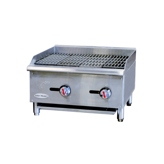 Picture of Serv-Ware SCBS-24-LP Gas Griddle/Charbroiler Floor Model | Usa Equipment Direct