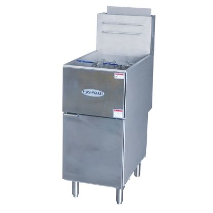 Picture of Serv-Ware, SGF-50N, Fryer, Gas, Floor Model, Full Pot