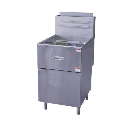 Picture of Serv-Ware, SGF-70L, Fryer, Gas, Floor Model, Full Pot