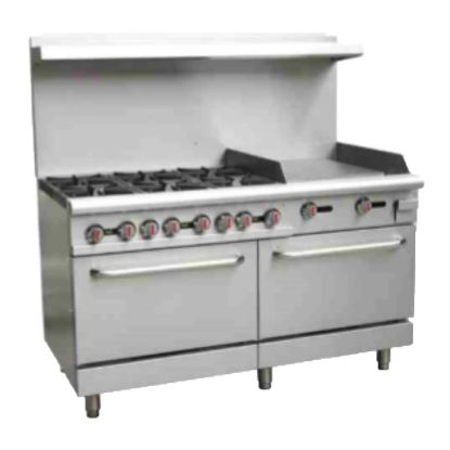Picture of Serv-Ware, SGR-6B-24G, Range, 60" Restaurant, Gas (SGR-6B-24G-LP)
